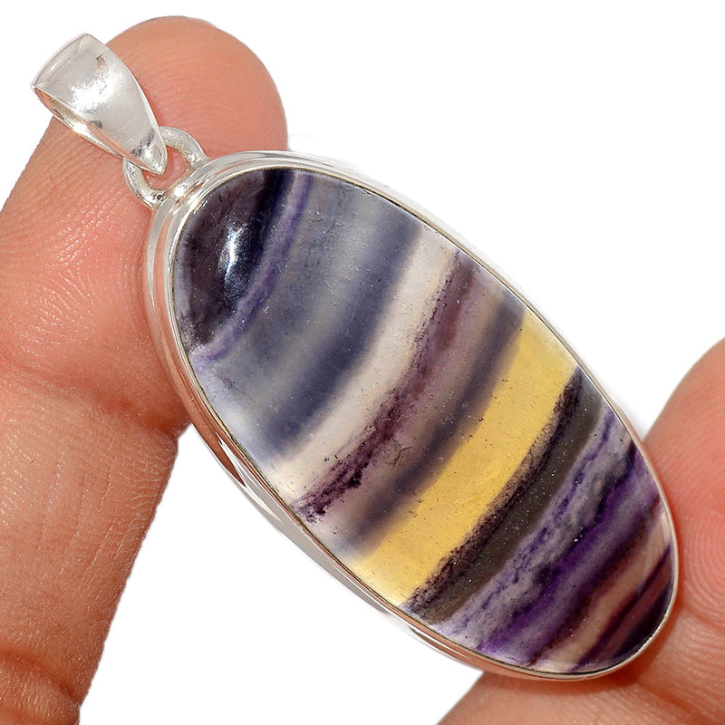 2.1" Rainbow Fluorite Pendants - MFCP1650