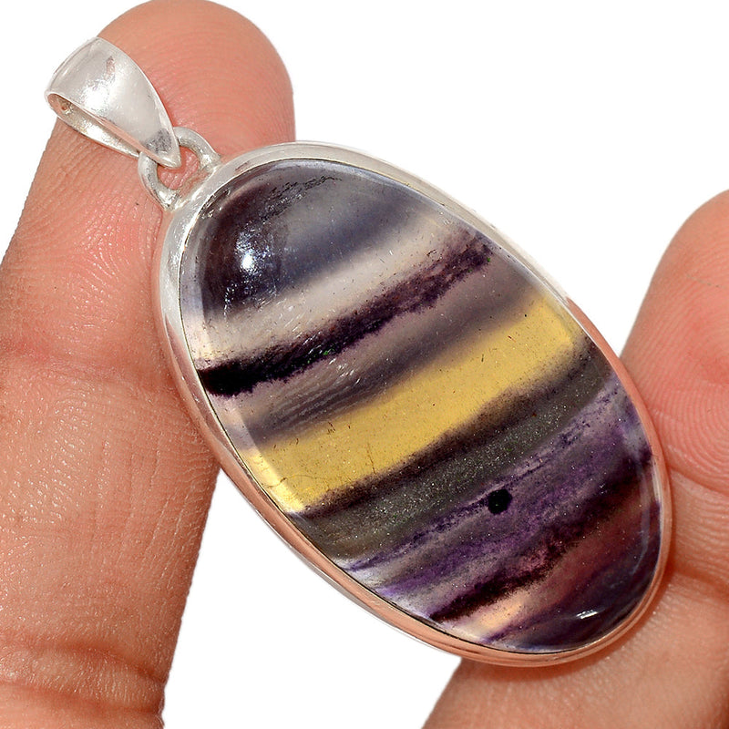 2" Rainbow Fluorite Pendants - MFCP1658