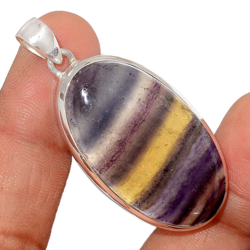 2" Rainbow Fluorite Pendants - MFCP1674
