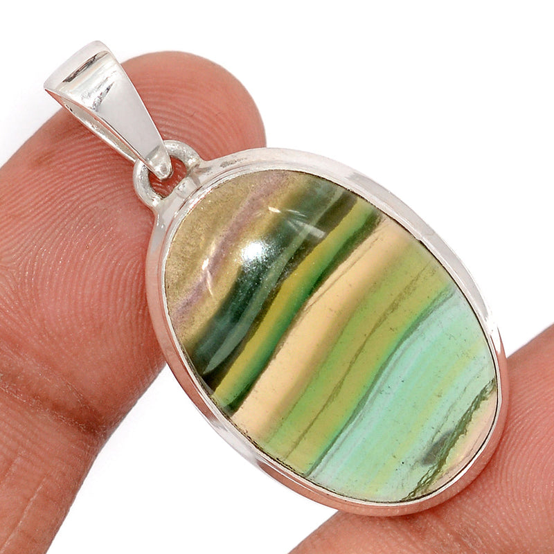 1.6" Rainbow Fluorite Pendants - MFCP1892