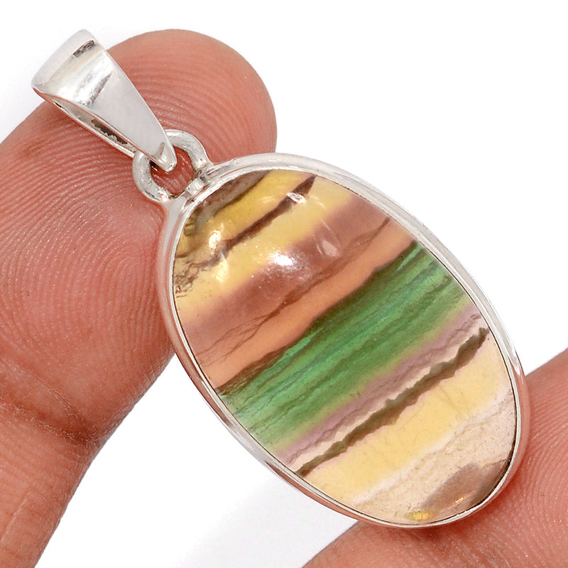 1.6" Rainbow Fluorite Pendants - MFCP1894
