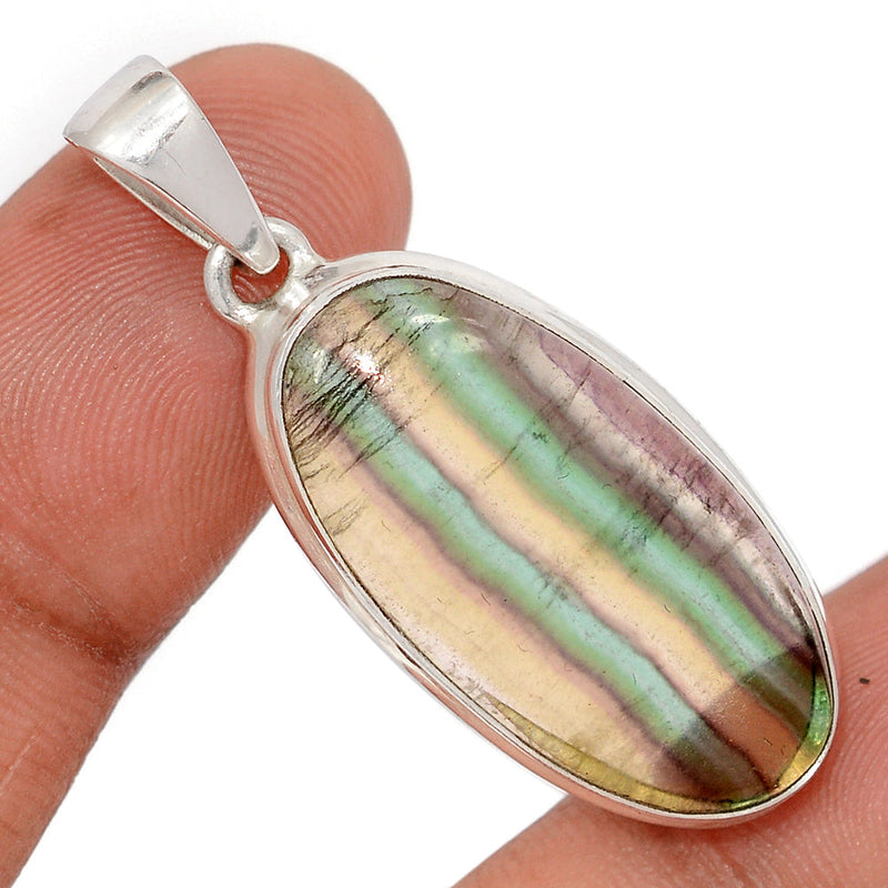 1.7" Rainbow Fluorite Pendants - MFCP1896