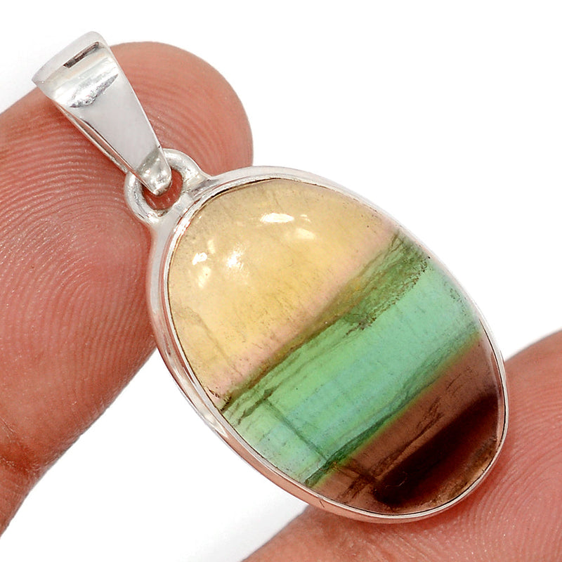 1.5" Rainbow Fluorite Pendants - MFCP1898