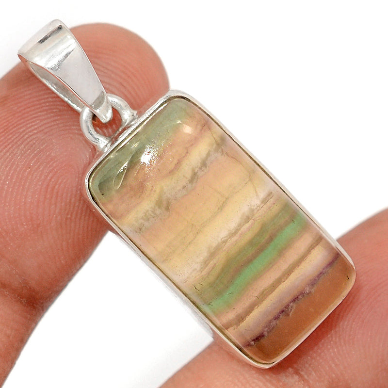 1.5" Rainbow Fluorite Pendants - MFCP1899