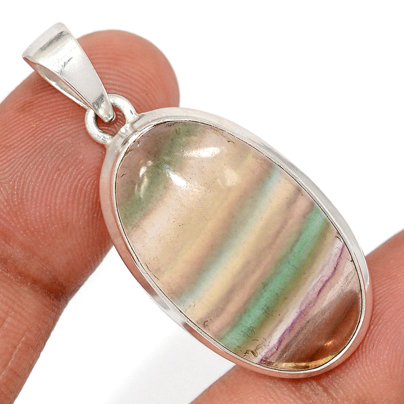 1.7" Rainbow Fluorite Pendants - MFCP1900