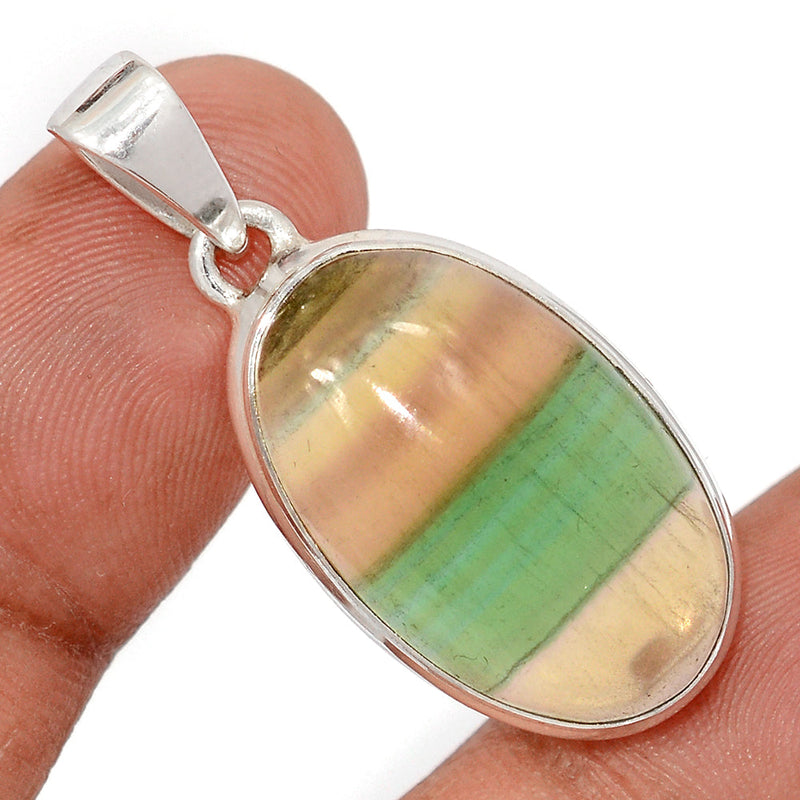 1.5" Rainbow Fluorite Pendants - MFCP1902