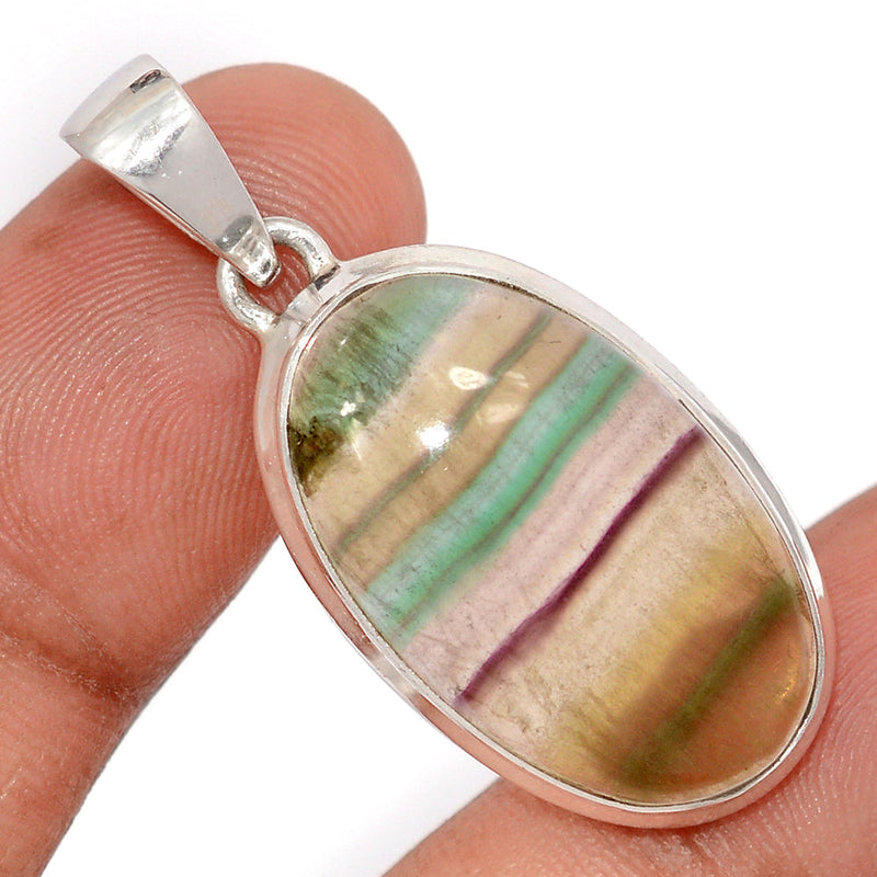 1.6" Rainbow Fluorite Pendants - MFCP1904