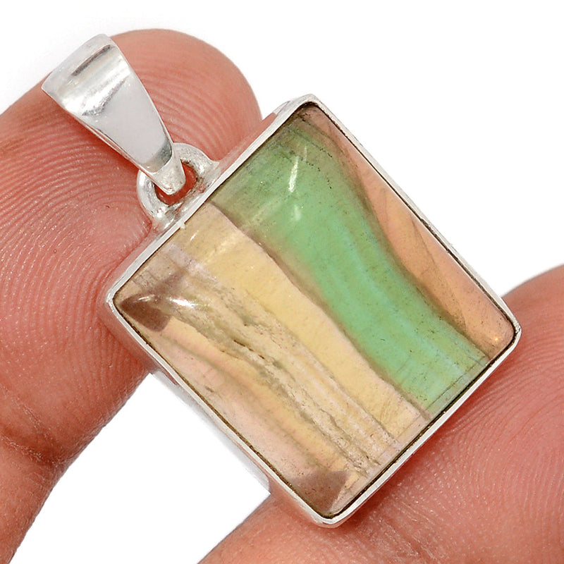 1.2" Rainbow Fluorite Pendants - MFCP1905