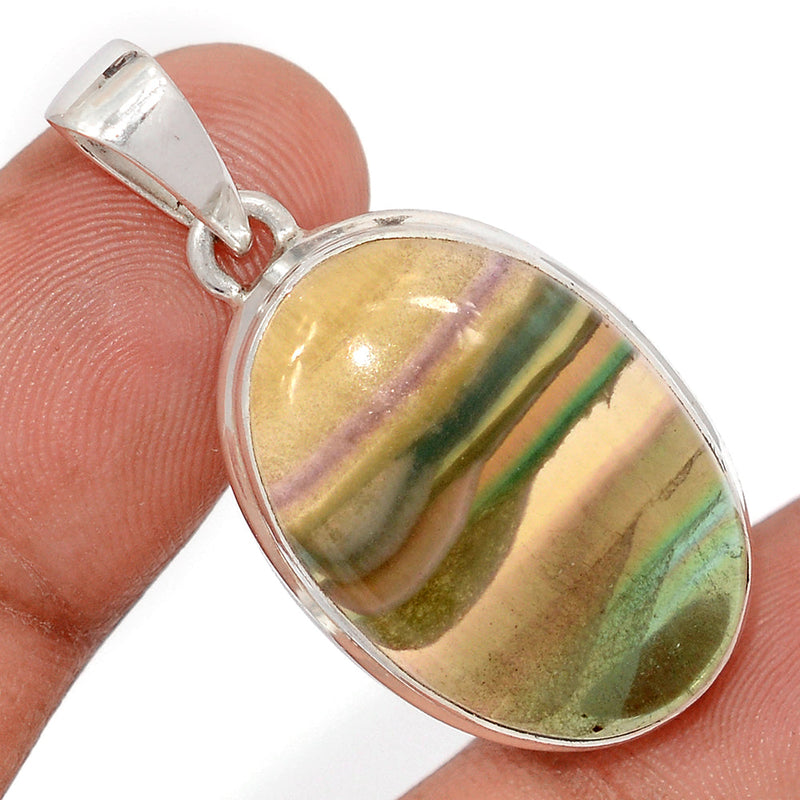 1.6" Rainbow Fluorite Pendants - MFCP1906
