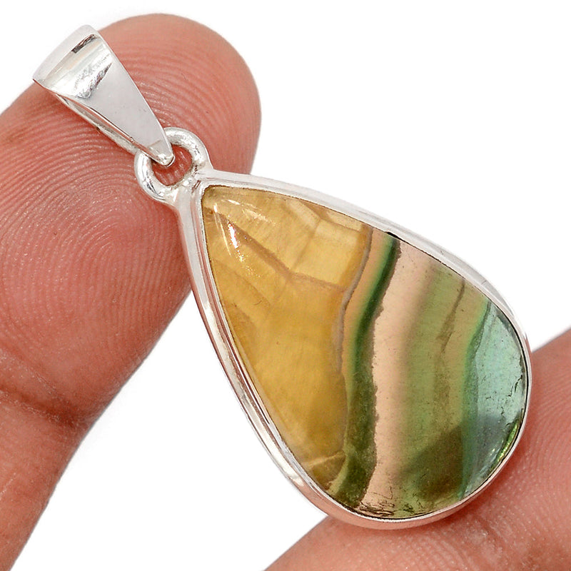 1.6" Rainbow Fluorite Pendants - MFCP1907