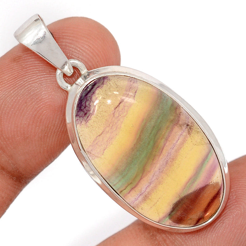 1.7" Rainbow Fluorite Pendants - MFCP1908