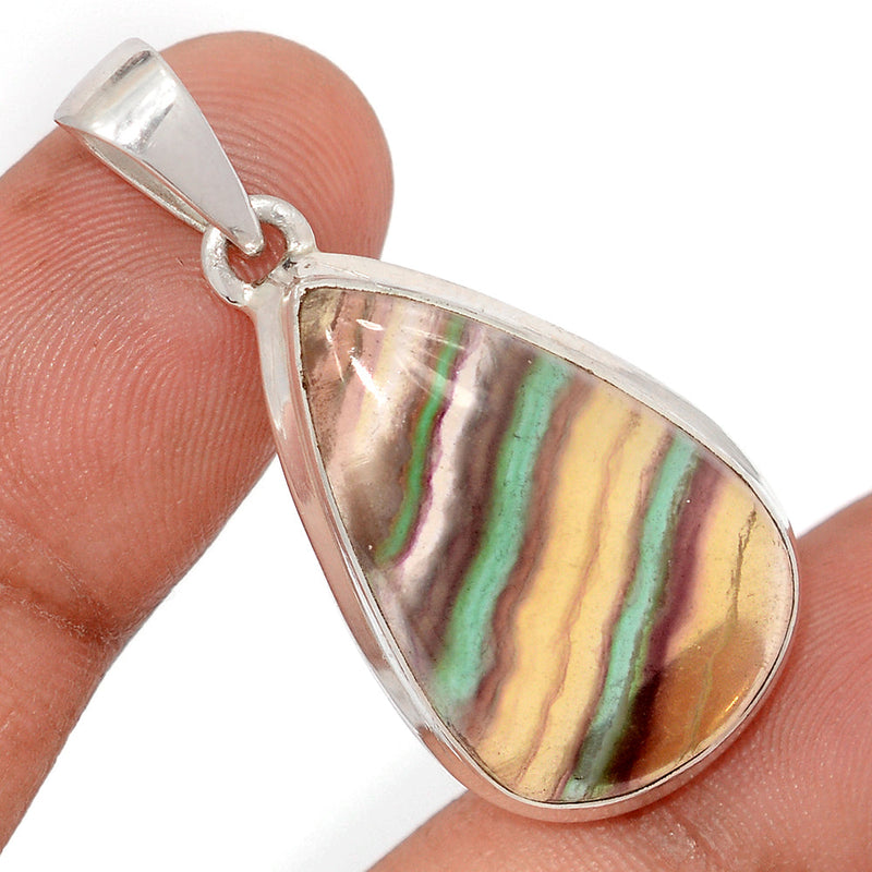 1.6" Rainbow Fluorite Pendants - MFCP1909
