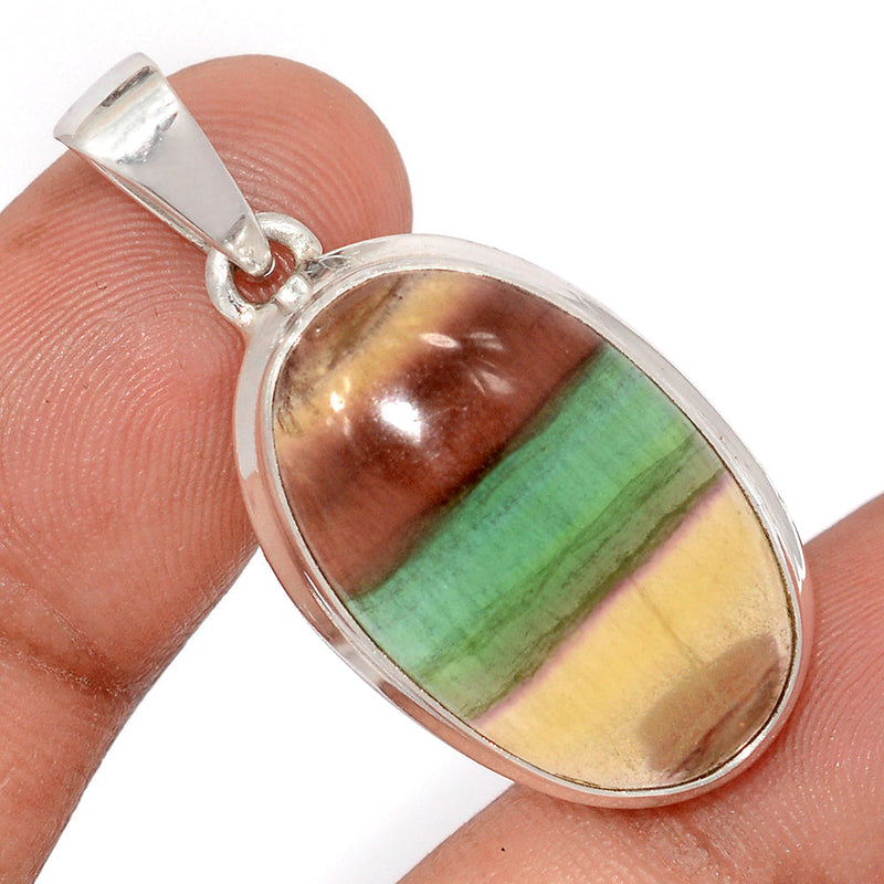 1.5" Rainbow Fluorite Pendants - MFCP1910