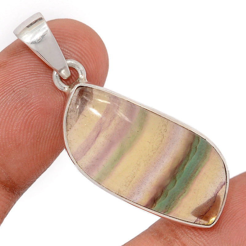 1.6" Rainbow Fluorite Pendants - MFCP1911