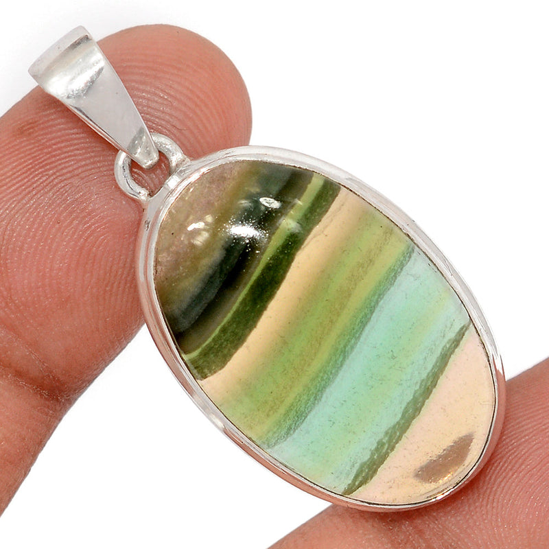 1.7" Rainbow Fluorite Pendants - MFCP1912