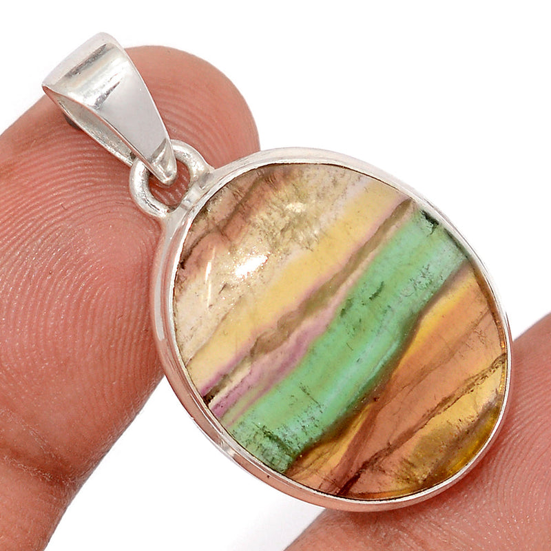 1.3" Rainbow Fluorite Pendants - MFCP1915