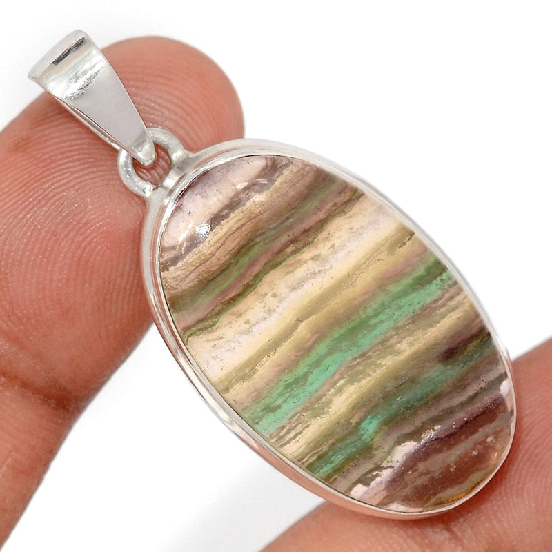 1.7" Rainbow Fluorite Pendants - MFCP1916