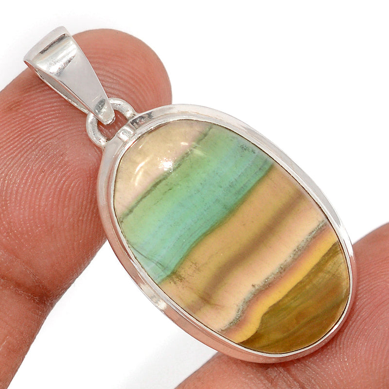 1.6" Rainbow Fluorite Pendants - MFCP1918