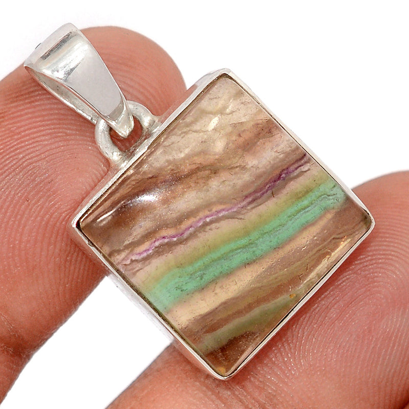 1.1" Rainbow Fluorite Pendants - MFCP1919