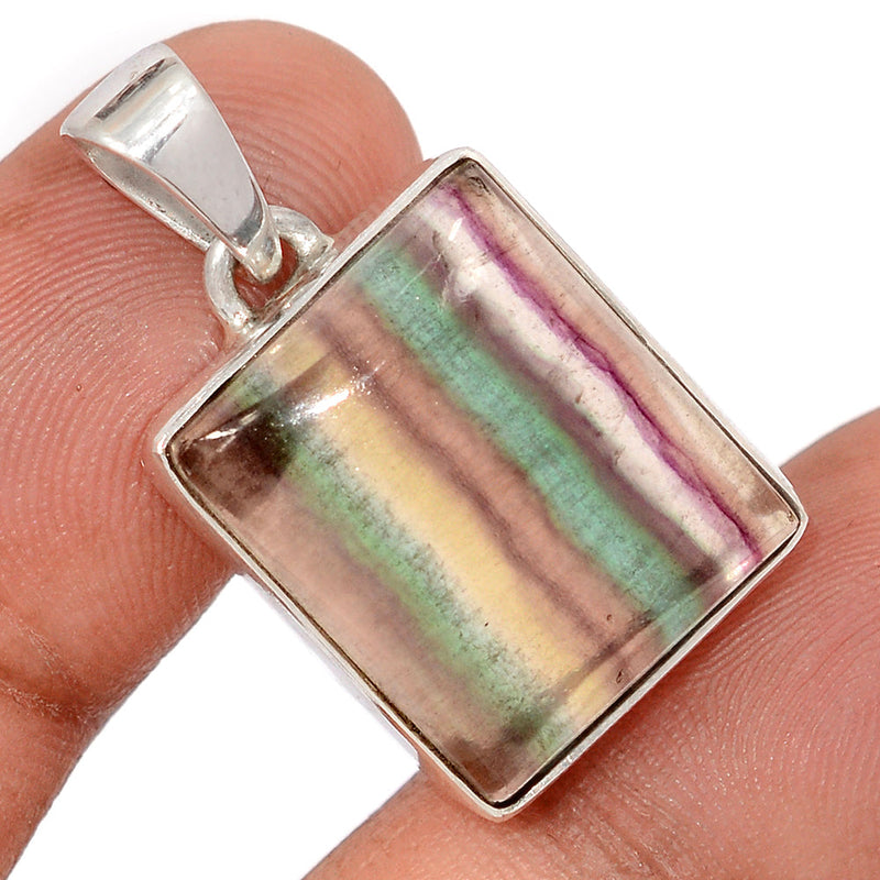 1.2" Rainbow Fluorite Pendants - MFCP1921