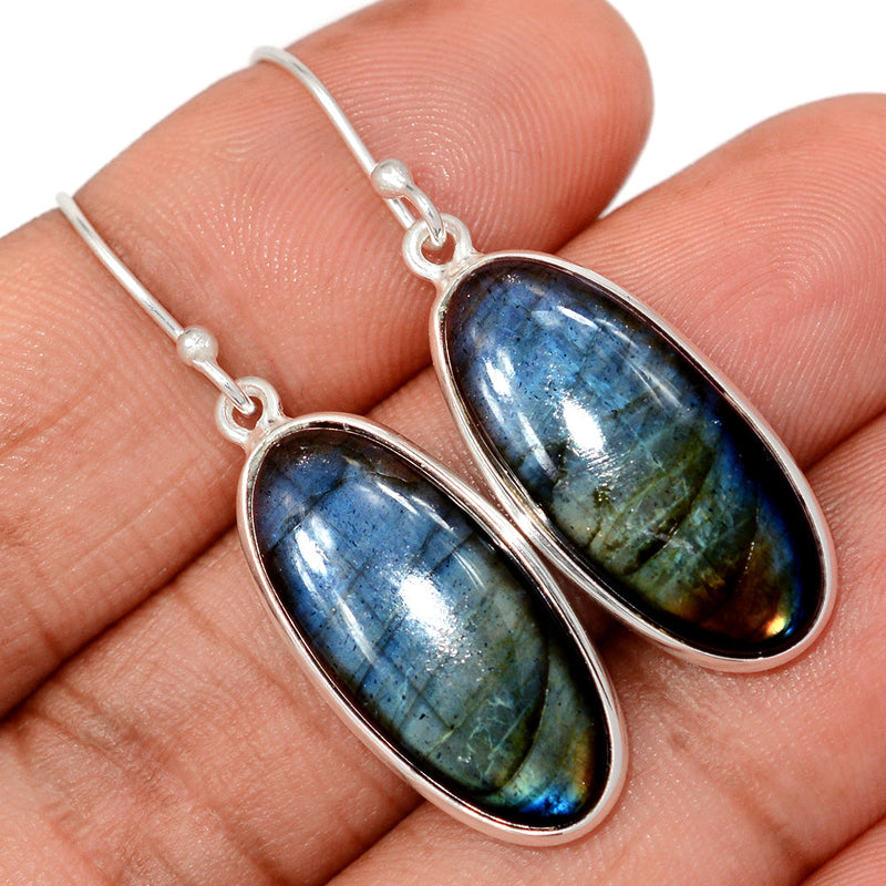 1.7" Multi Fire Labradorite Earrings - MFLE179