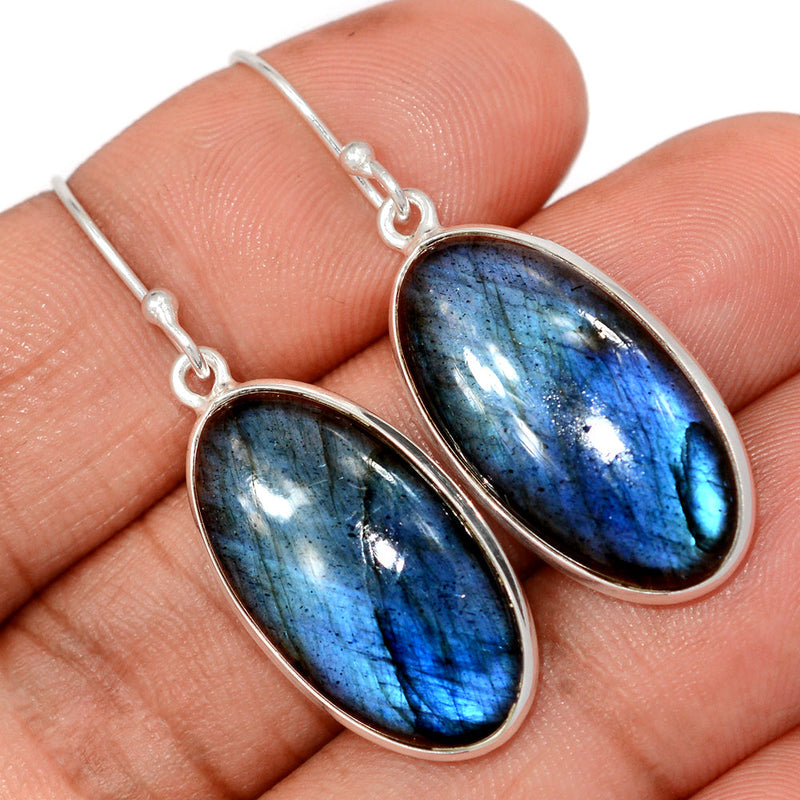 1.7" Multi Fire Labradorite Earrings - MFLE183