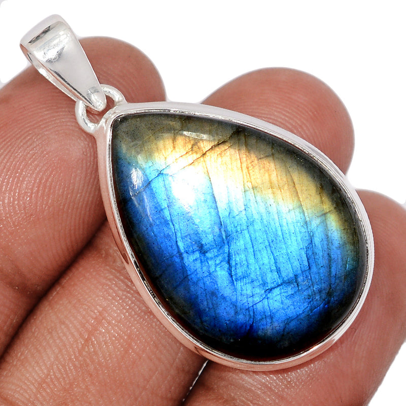 1.7" Multi Fire Labradorite Pendants - MFLP11