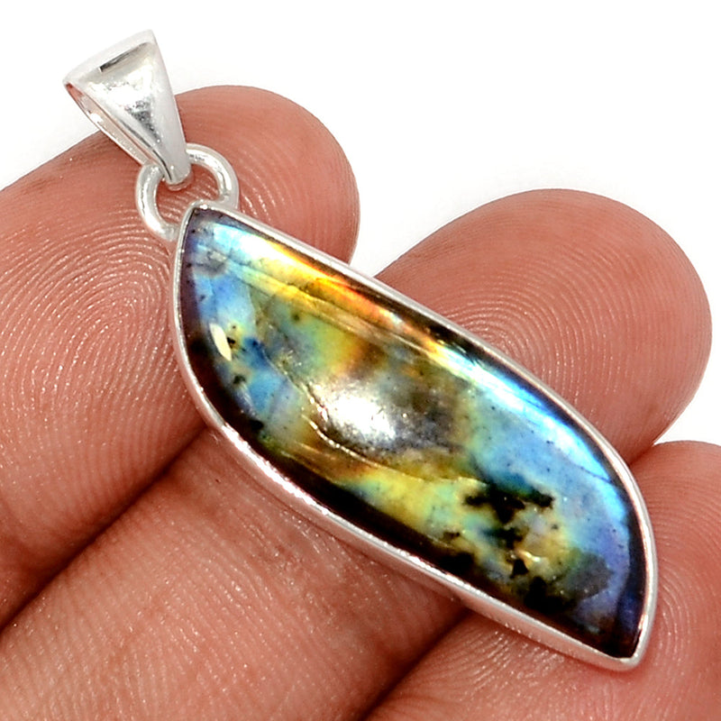 1.6" Multi Fire Labradorite Pendants - MFLP1933
