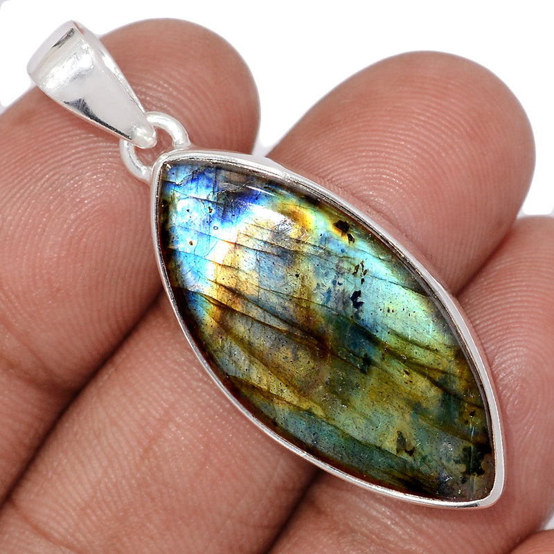 1.7" Multi Fire Labradorite Pendants - MFLP1