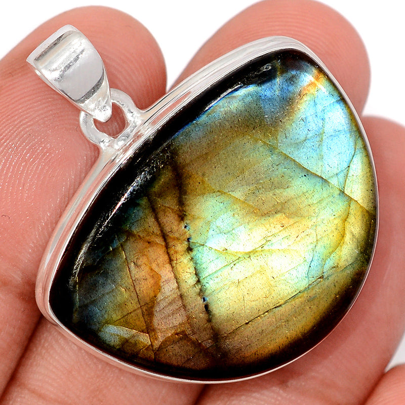 1.5" Multi Fire Labradorite Pendants - MFLP2117