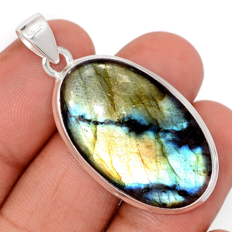 1.7" Multi Fire Labradorite Pendants - MFLP2139
