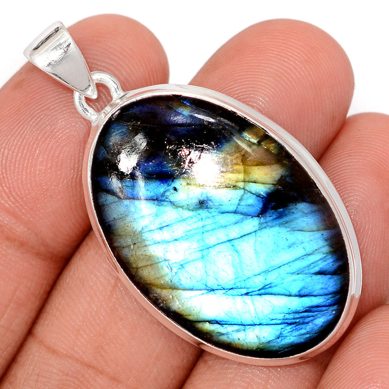 1.7" Multi Fire Labradorite Pendants - MFLP2147