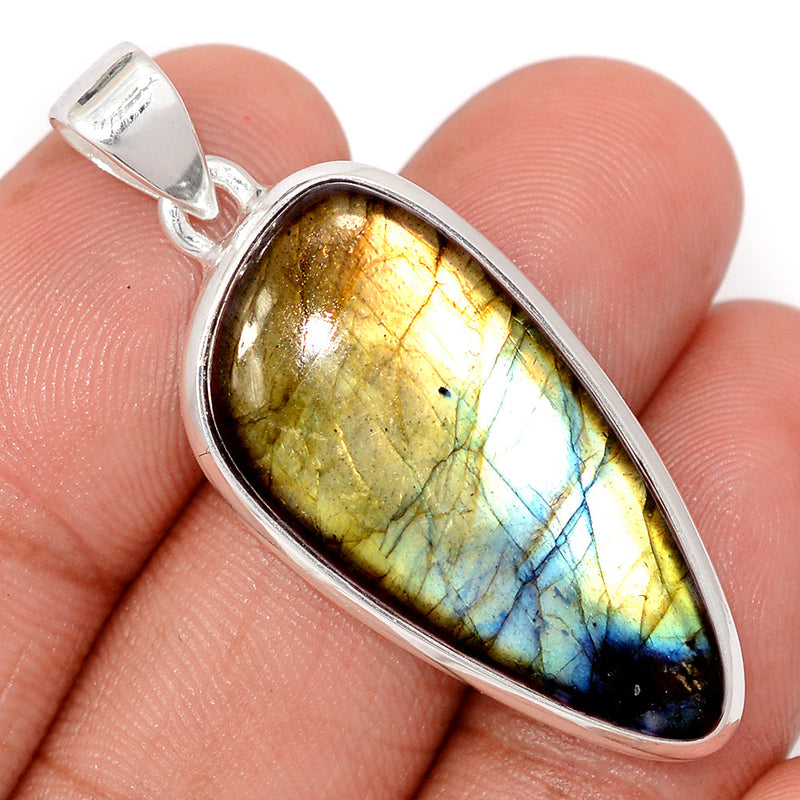 1.7" Multi Fire Labradorite Pendants - MFLP2166