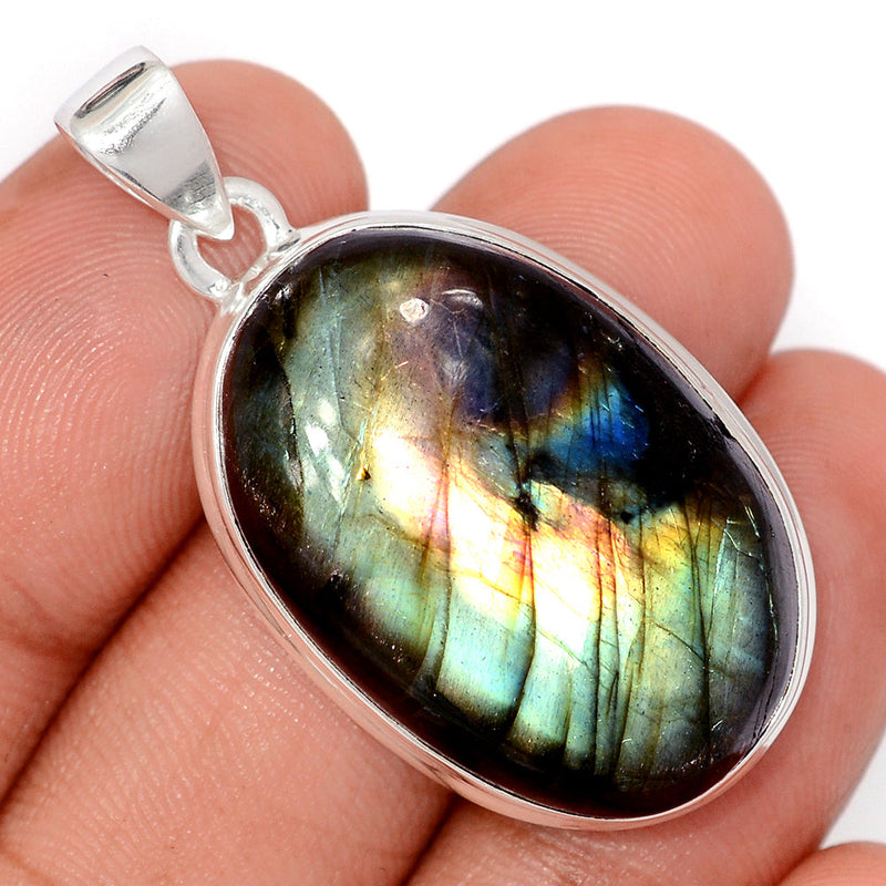 1.6" Multi Fire Labradorite Pendants - MFLP2190