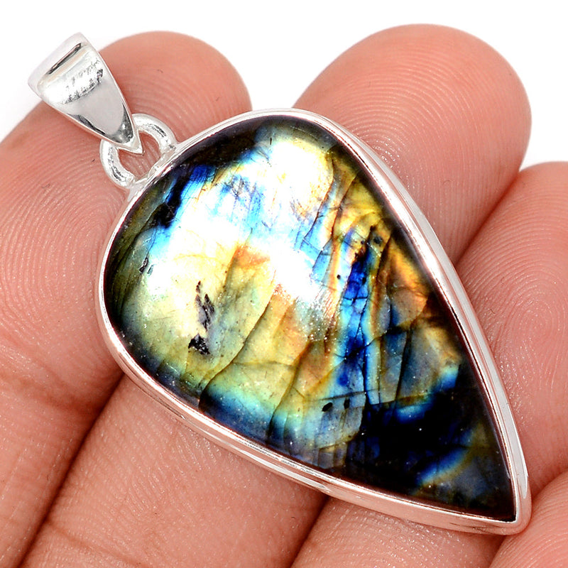1.8" Multi Fire Labradorite Pendants - MFLP2194