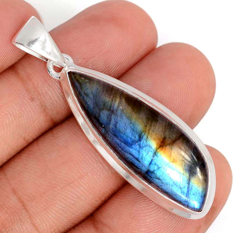 2" Multi Fire Labradorite Pendants - MFLP2204