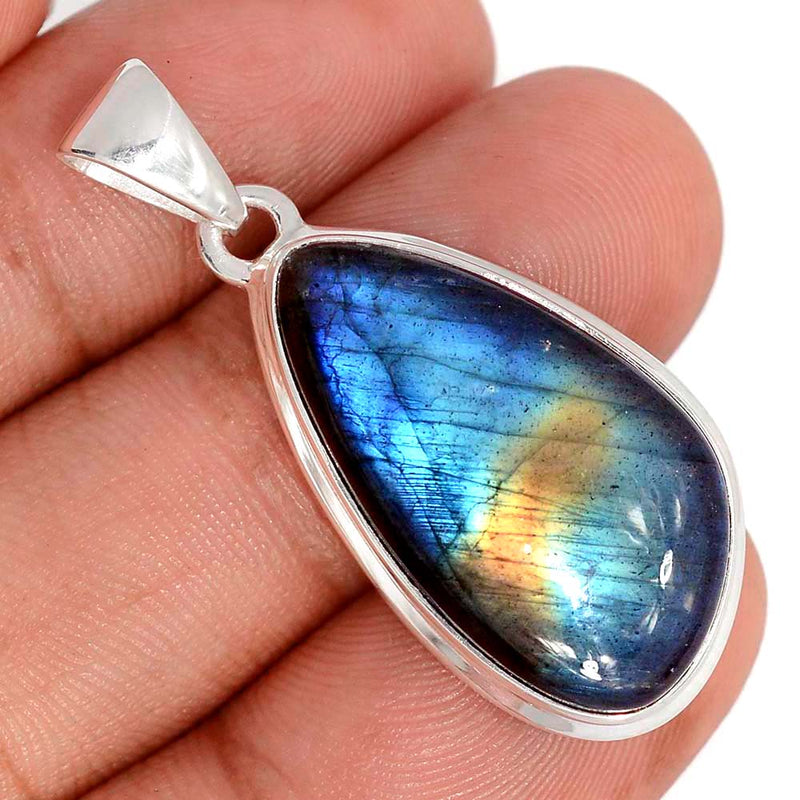 1.6" Multi Fire Labradorite Pendants - MFLP2216