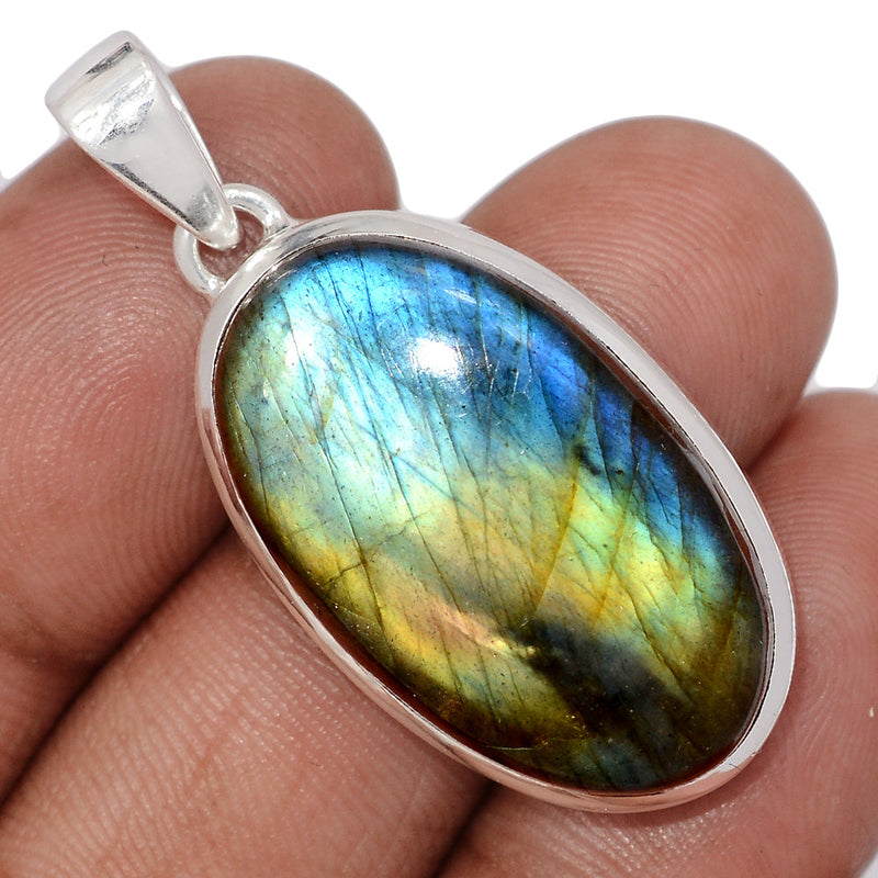 1.6" Multi Fire Labradorite Pendants - MFLP26
