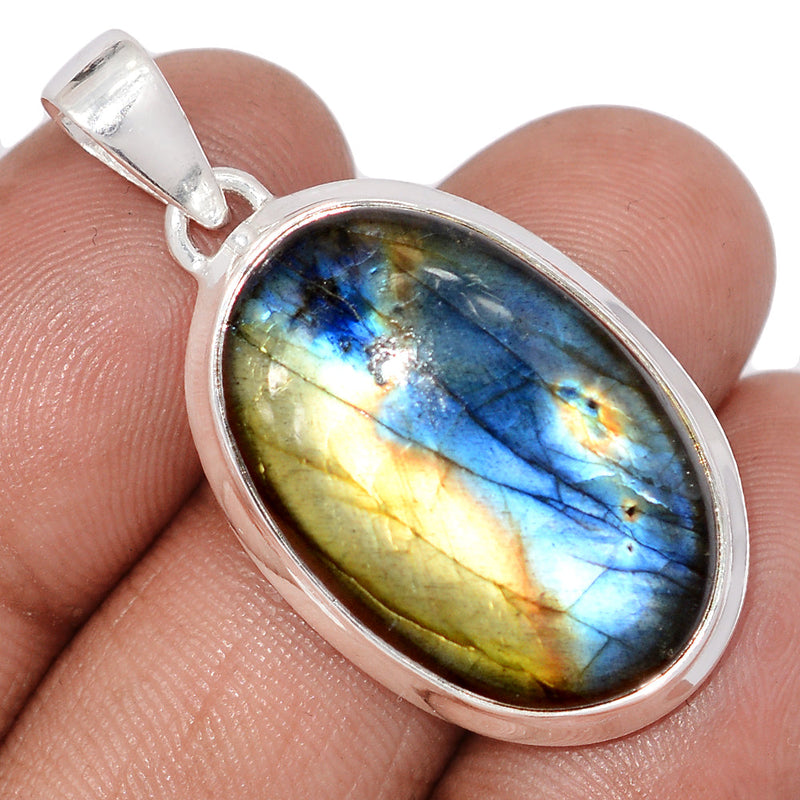 1.5" Multi Fire Labradorite Pendants - MFLP27
