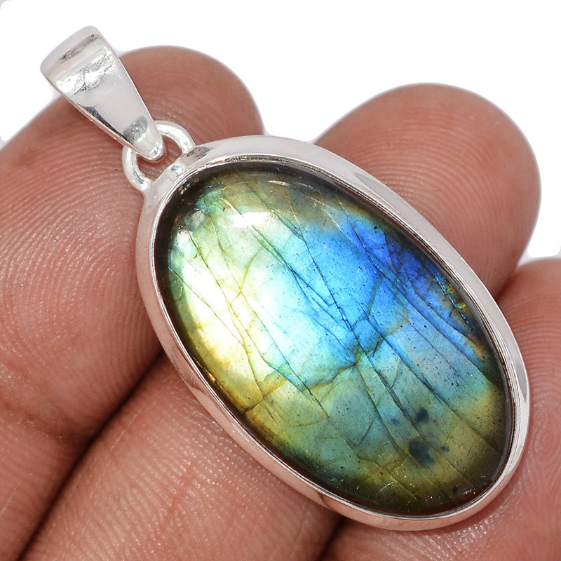 1.6" Multi Fire Labradorite Pendants - MFLP28