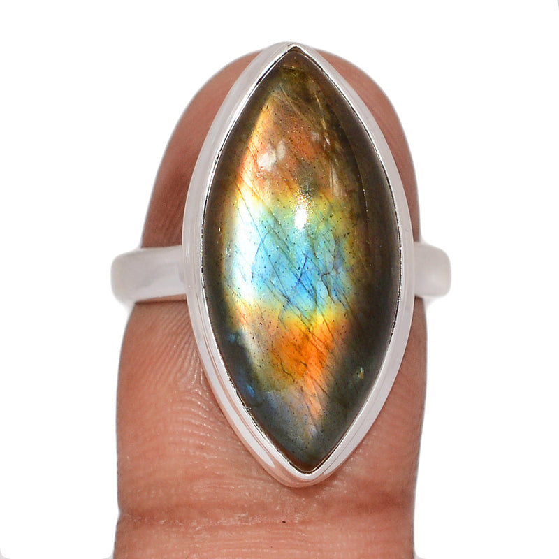 Multi Fire Labradorite Ring - MFLR1580