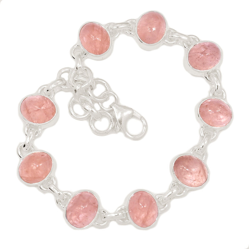 8.5" Morganite Cabochon Bracelets - MGCB16