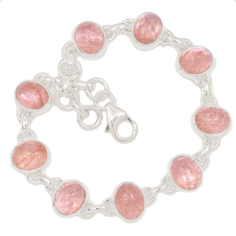 8.5" Morganite Cabochon Bracelets - MGCB20