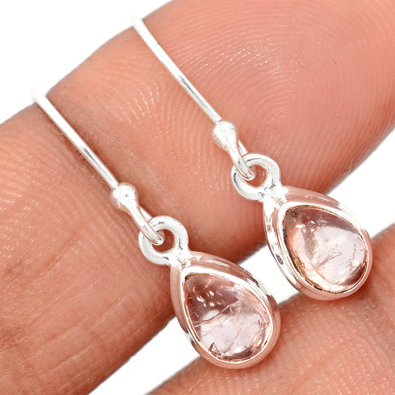 1" Morganite Cabochon Earrings - MGCE100