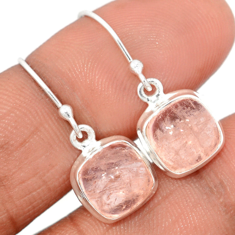 1" Morganite Cabochon Earrings - MGCE101
