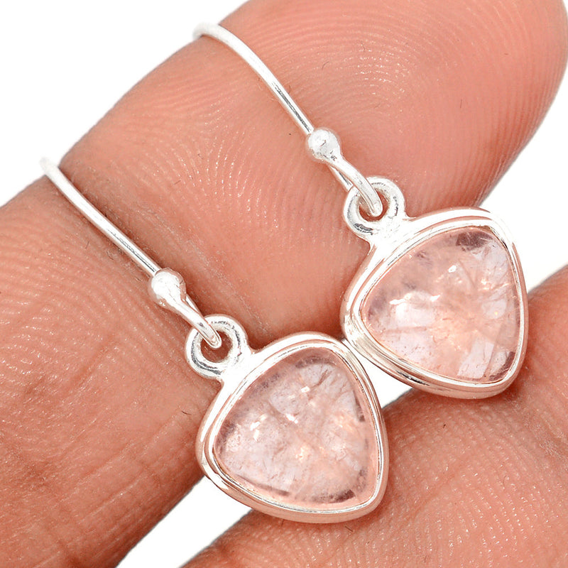 1" Morganite Cabochon Earrings - MGCE102