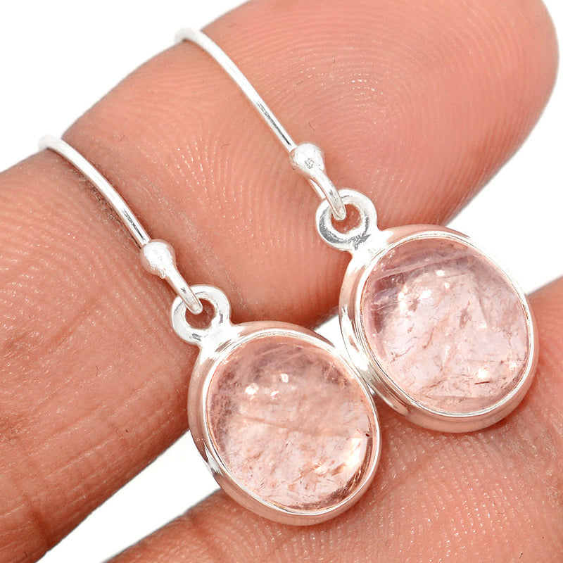 1.1" Morganite Cabochon Earrings - MGCE103
