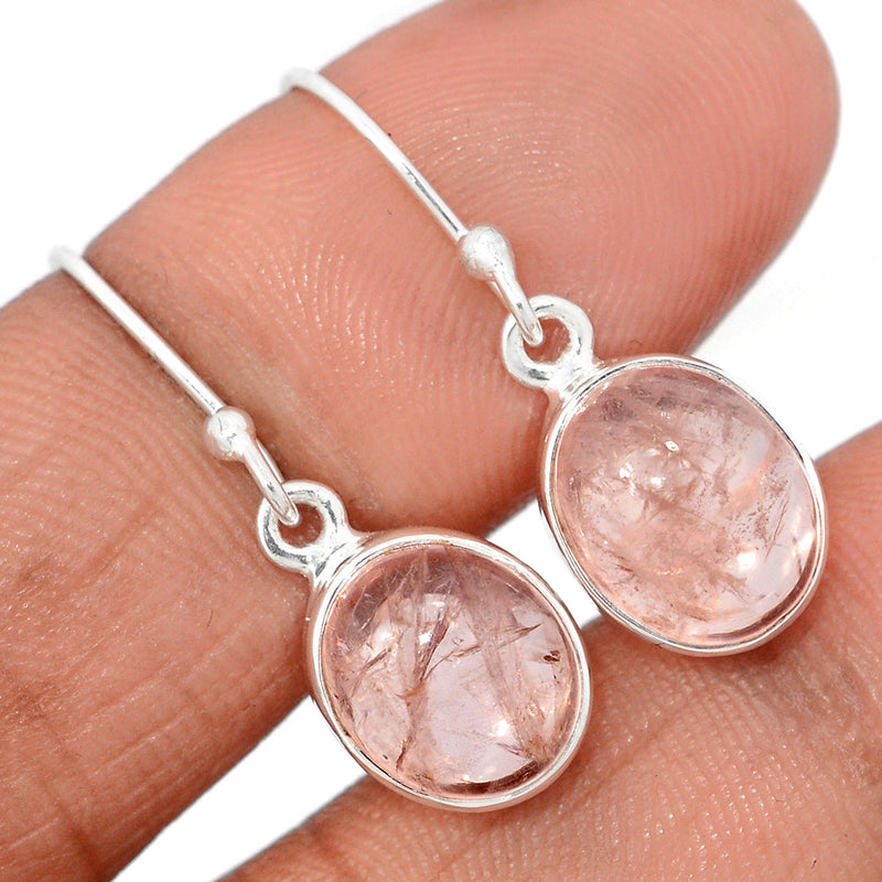 1" Morganite Cabochon Earrings - MGCE104