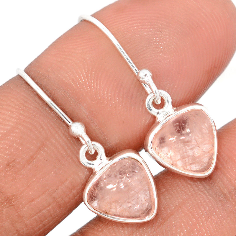 1" Morganite Cabochon Earrings - MGCE105