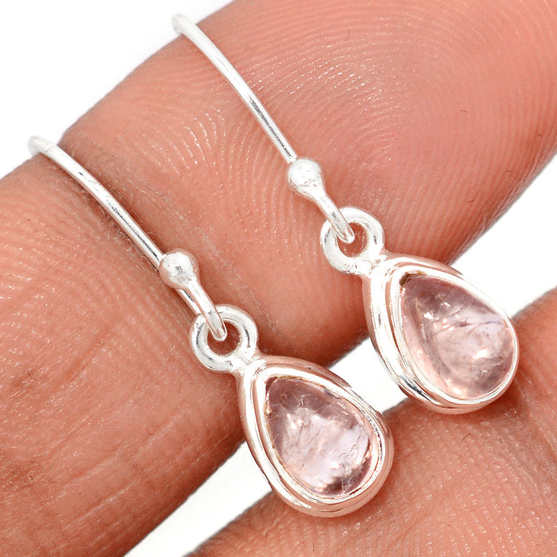 1" Morganite Cabochon Earrings - MGCE106
